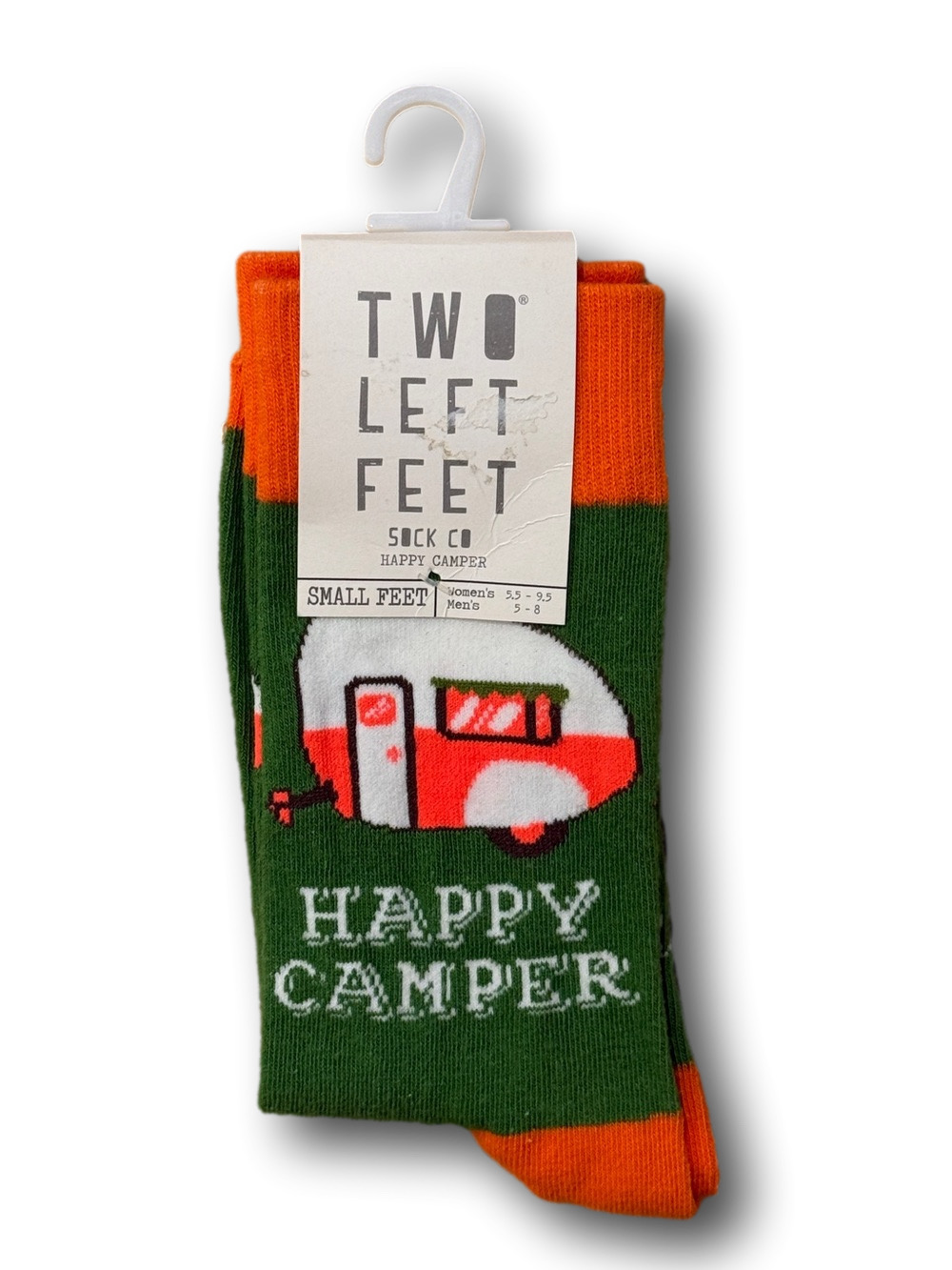 3/$15 "Happy Camper" Funny Novelty Crew Socks - NWT